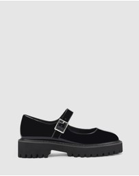 Verali - Nero Chunky Mary Jane Loafers