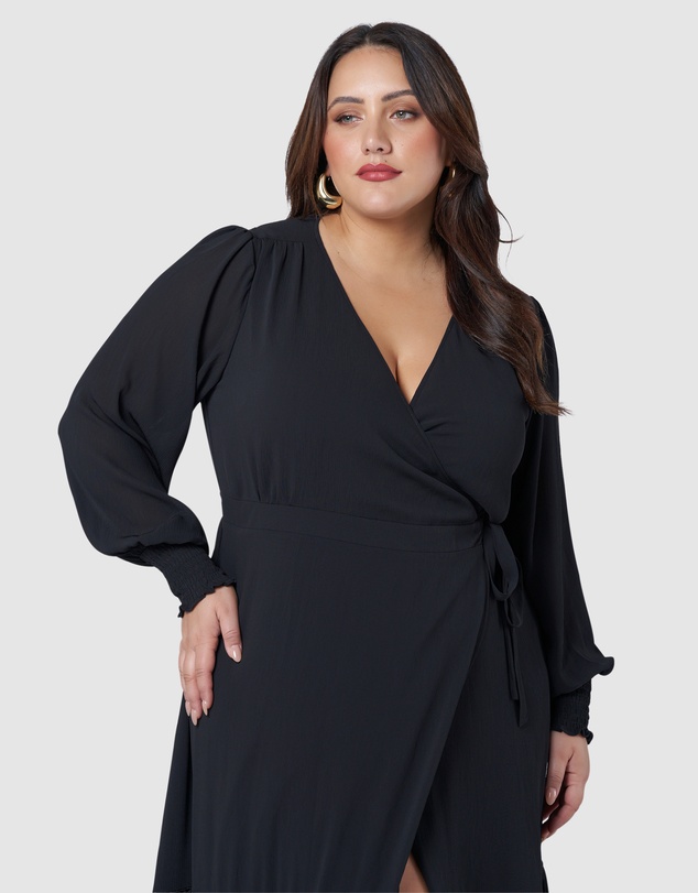 Pink Dusk by Curve Project - Hanky Panky Wrap Dress