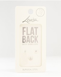Lovisa - Surgical steel Cubic Zirconia Flat Back Studs 3-Pack