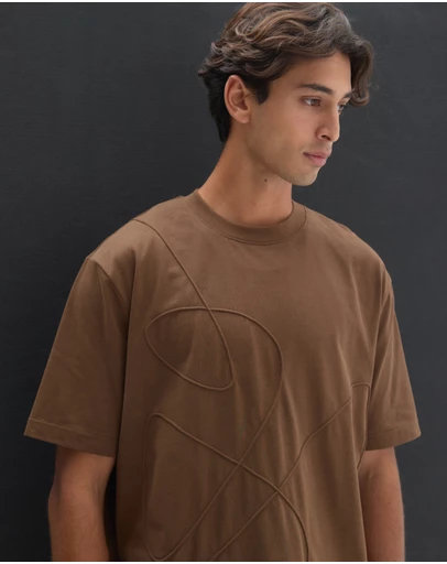 AERE - Cotton Cording Detail Tee