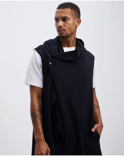 Surrounded By Ghosts - The Mercury French Terry Hooded Sleeveless Cardigan