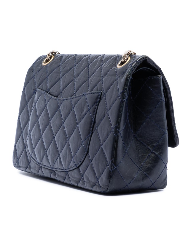Pre-Loved by Azura Reborn - Pre-Loved Quilted Aged Calfskin Reissue 2.55 Double Flap 226