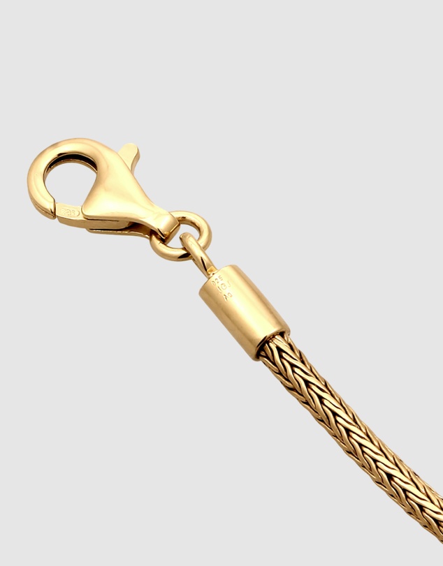 Kuzzoi - ICONIC EXCLUSIVE - Classic Snake Chain Necklace in Gold-Plated 925 Sterling Silver