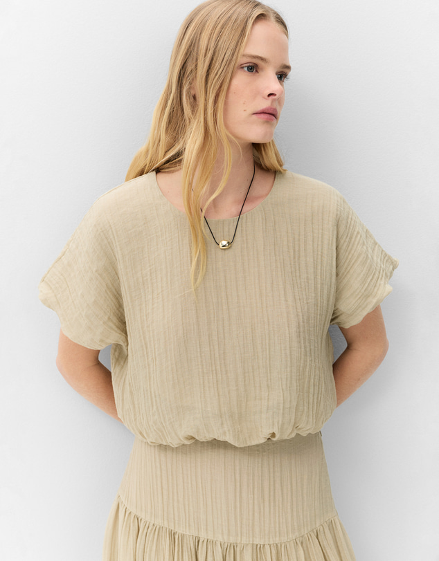 UNISON - Crinkle Bubble Top