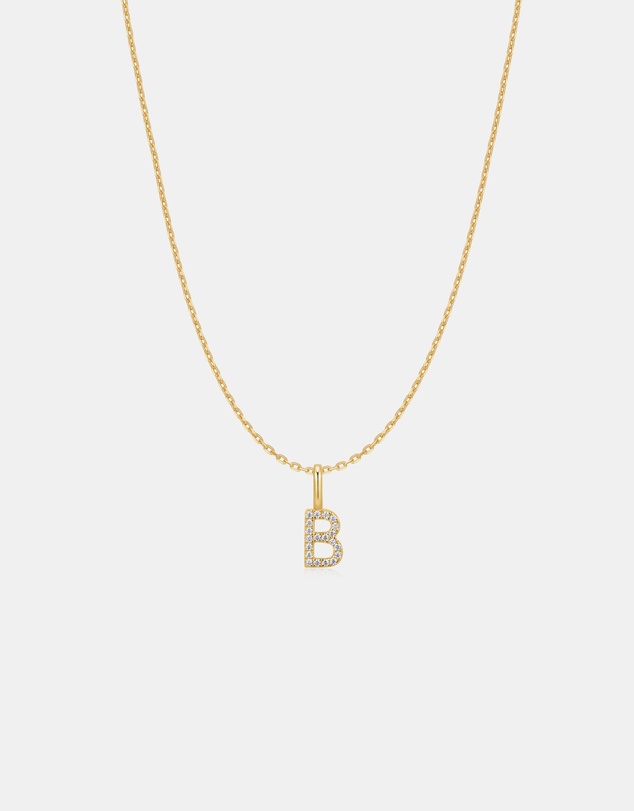 Ania Haie - Ania Haie Gold Letter B Initial Necklace