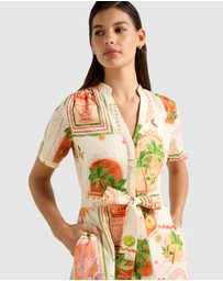 Forever New - Veyda Shirt Linen Mini Dress