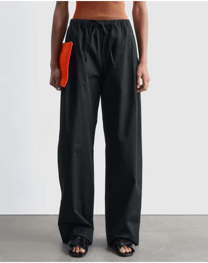 & Other Stories - Cotton Twill Drawstring Trousers