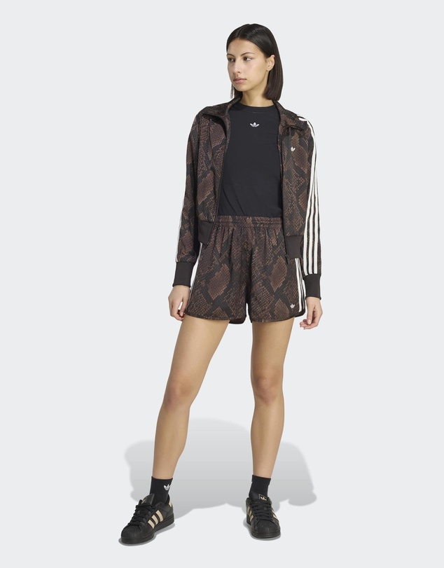 adidas Originals - SNAKE PRINT SATIN SHORTS Womens