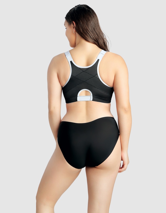 Parfait - Wave Wirefree Zip Front Sports Bra