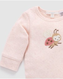 Purebaby - Applique Bodysuit -Kids-Babies