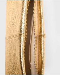 Maje - Miss M Pouch Metal Rippled Small Leather Goods