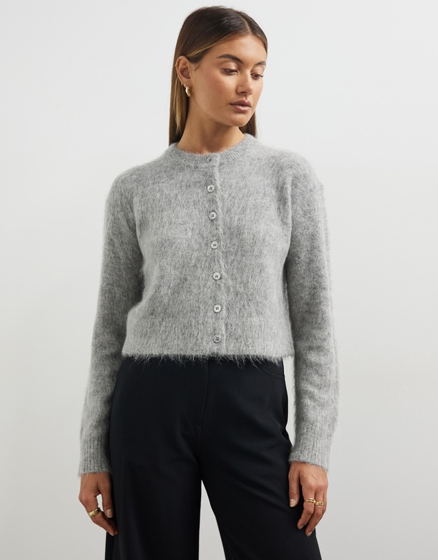 Minima Esenciales - Harriette Alpaca Wool Blend Cardigan