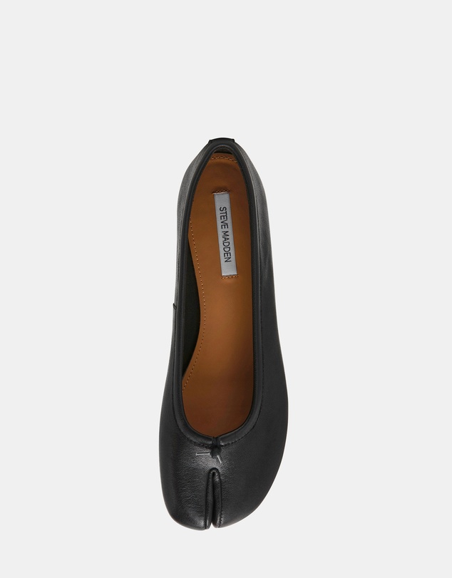 Steve Madden - Calico Black Leather Flats