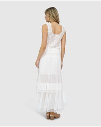 Belle & Bloom - Wanderlace Ruffle Maxi Skirt