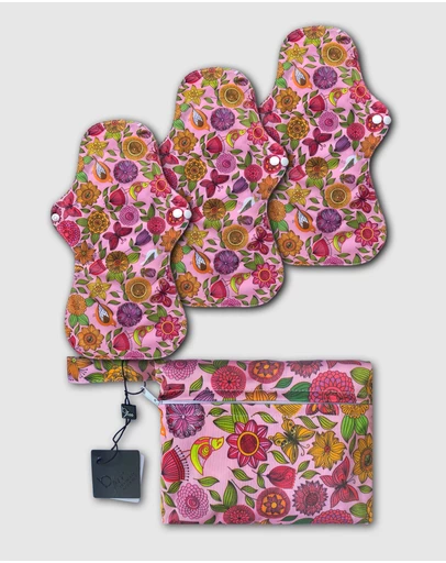 B Free Intimate Apparel - Reusable Stay-Dry Overnight Period Pads - 3 Pack