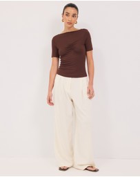 Calli - Astor Gathered SS Top