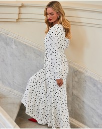 Sosandar - Shirred Cuff Belted Dress