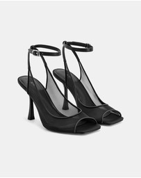 JW PEI - Serenity Open Toe Mesh Slingback Sandals