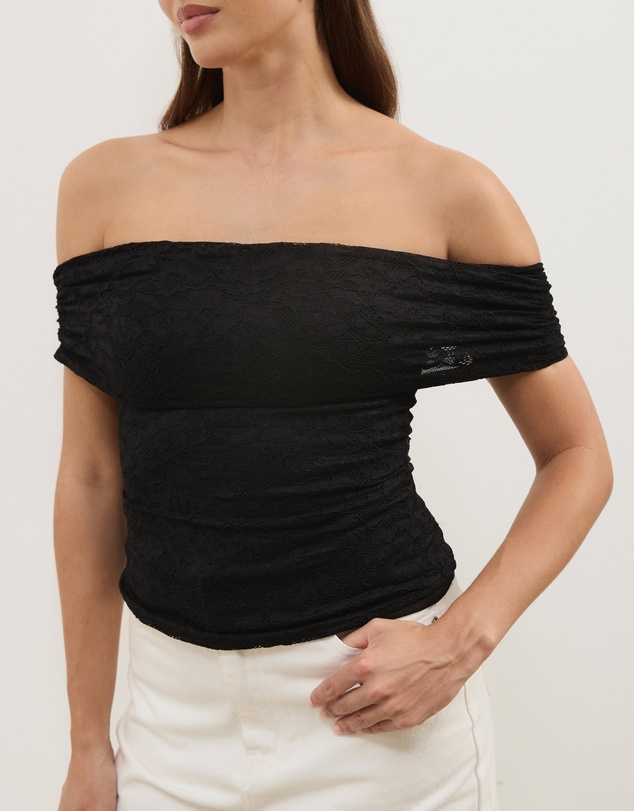 Atmos&Here - Eliza Lace Off Shoulder Top