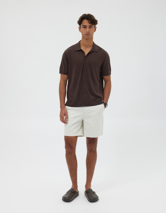AERE - Linen Blend Knit Shirt