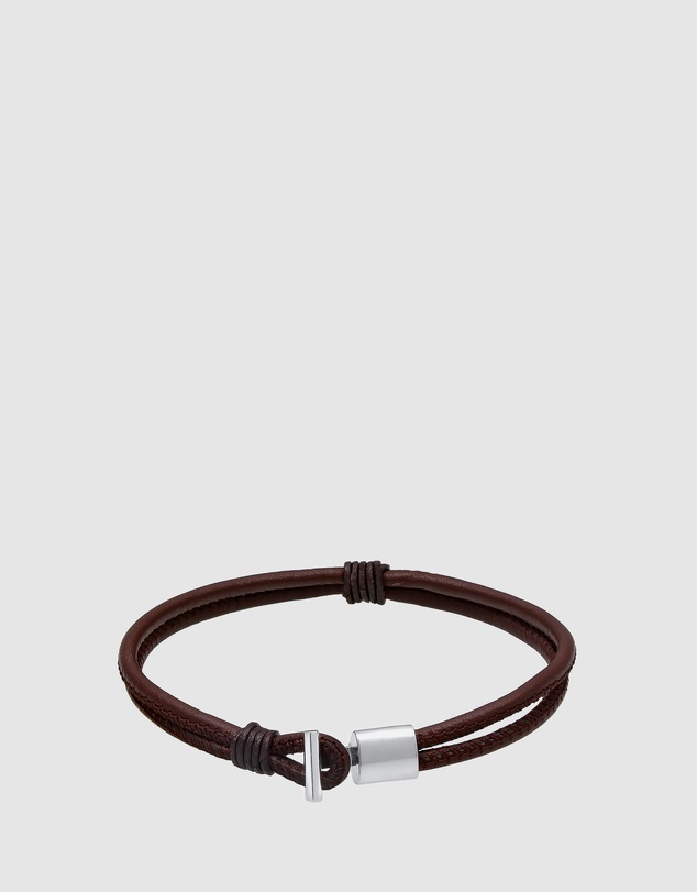 Kuzzoi - ICONIC EXCLUSIVE - Leather Cord Bracelet with Sterling Silver Hook