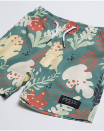 Vacancy Co - Abstract Leaf Swim Short - Youth
