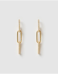Izoa - Louisa Link Drop Earrings
