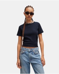 HUGO - Cotton-Blend Logo T-shirt