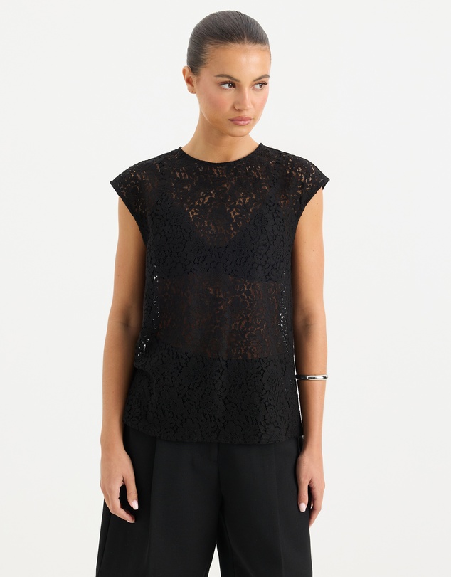 Calli - Alma Sheer Lace Tank
