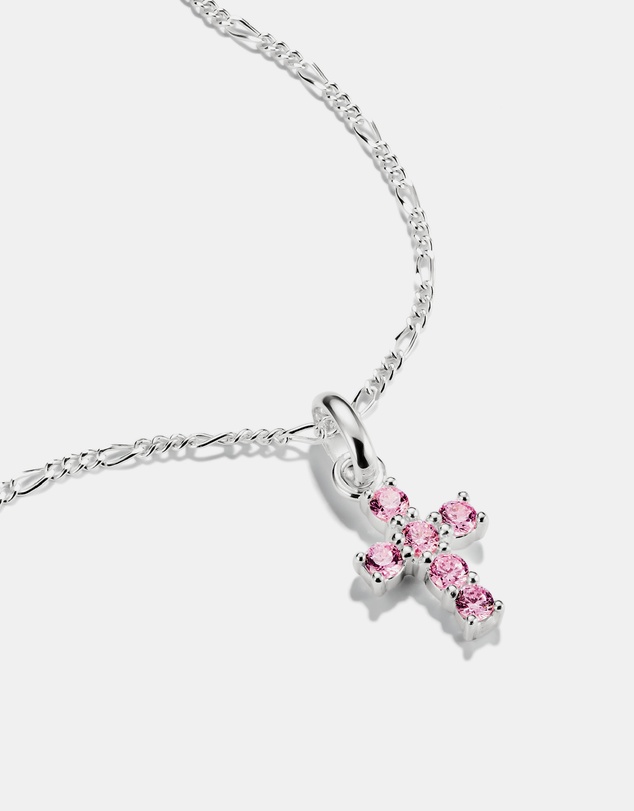 THOMAS SABO - THOMAS SABO Connect Charm cross with pink stones