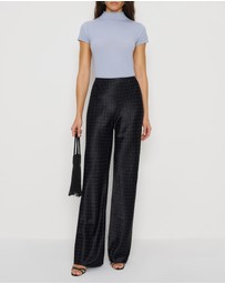 Reformation - Gale Satin Mid Rise Bias Pants