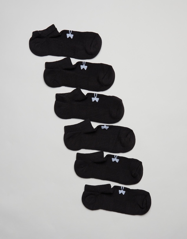 Under Armour - 6-Pack Training Cotton No Show Golf Socks
