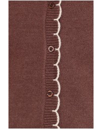 Petal & Pup - Payton Scallop Cardigan - Brown