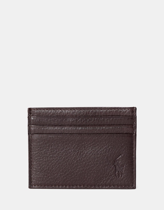 Polo Ralph Lauren - Pebbled Leather Card Case- ICONIC EXCLUSIVE