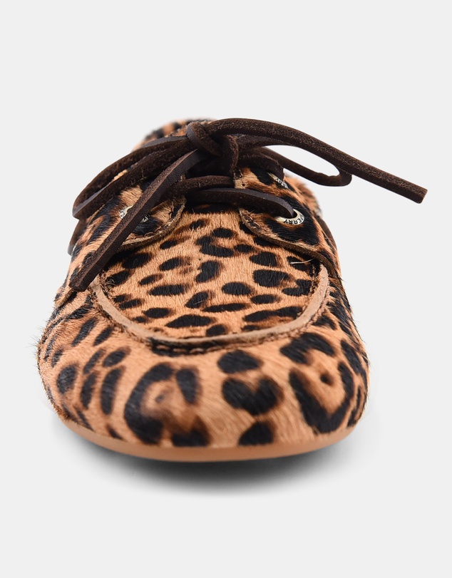 Sperry - Slim Boat Leather Pony Hair Leopard- Women's