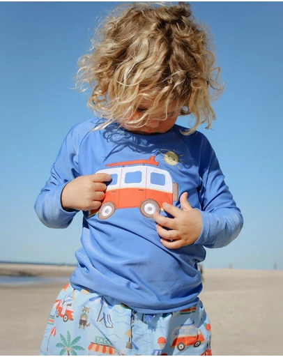 Purebaby - Board Short & Rashie Set- Kids-Babies
