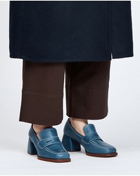 bul - Helmi Loafer Heel Blue