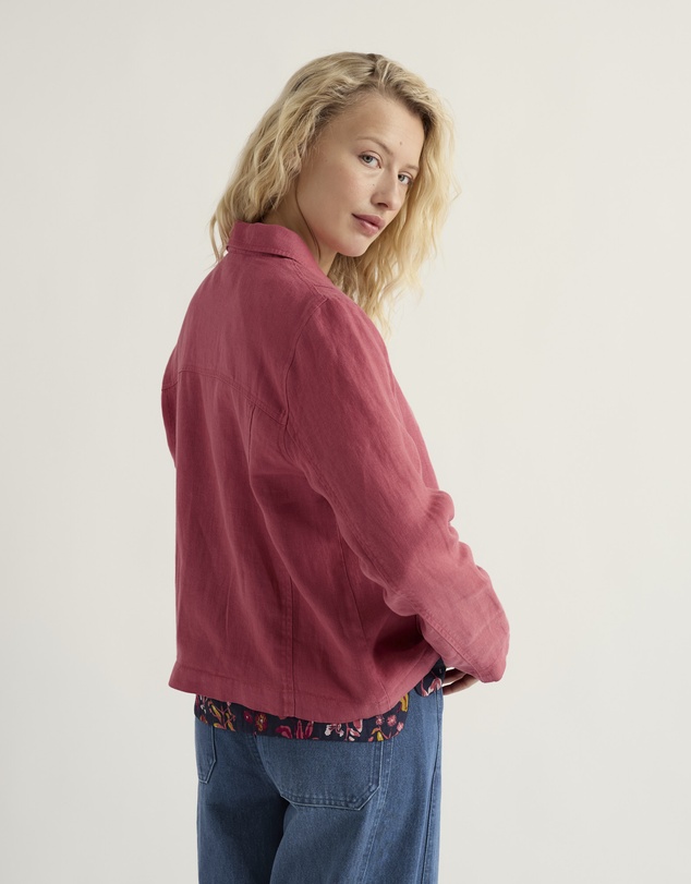 Seasalt - Seasalt Cornwall Pink Arame Linen Jacket