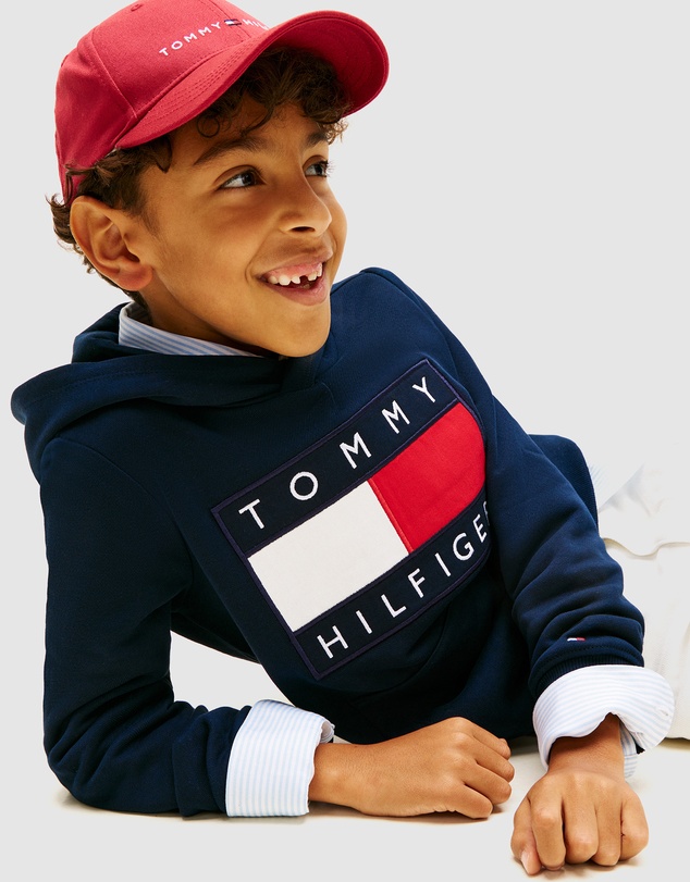 Tommy Hilfiger - Heritage Flag Badge Terry Hoody - Kids