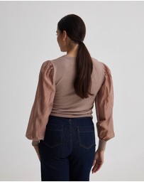 Oxford - Alice Contrast Sleeve Knit