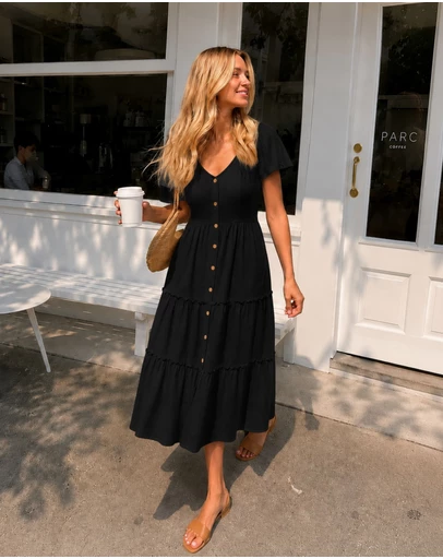 Esther & Co - Celie Dress - Black