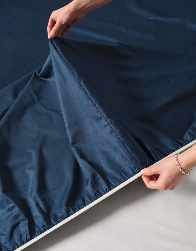Linen House - Augusta 500TC Cotton Sateen Fitted Sheet