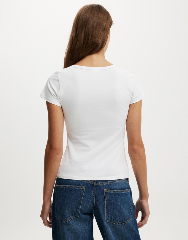 Cotton On - Everyday Smooth Scoop Neck Tee