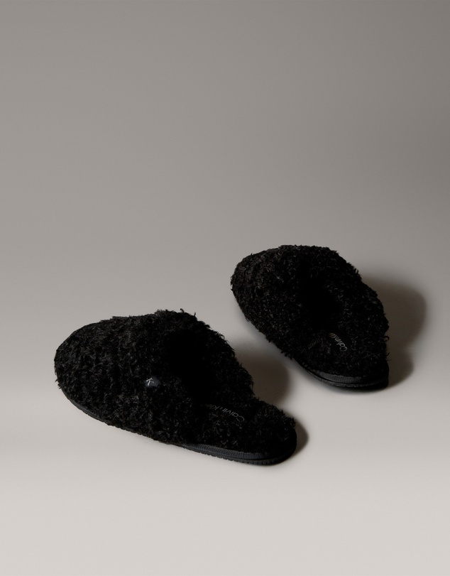 Calvin Klein - Faux Shearling Sherpa Slippers