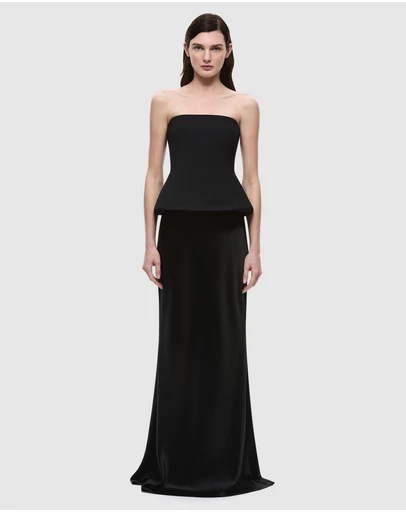 MISHA - The Padded Satin Gown