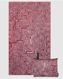 Gali Swimwear - Lukarrara (Red) Sand-Free Beach Towel