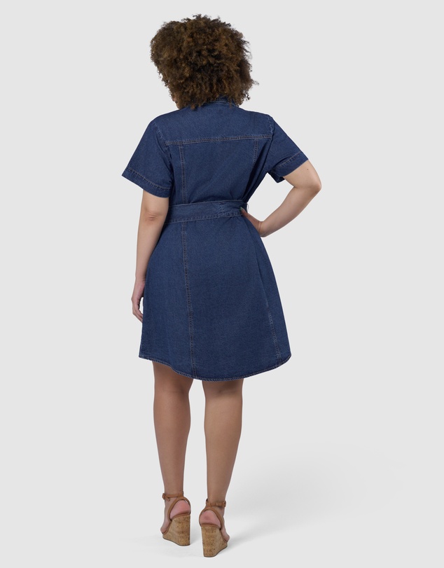 Indigo Tonic - Tia Chambray Mini Shirt Dress