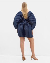 City Chic - Chloe Pleat Mini Dress
