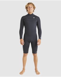 Billabong - Mens 2/2mm Absolute Natural Chest Zip Long Sleeve Springsuit