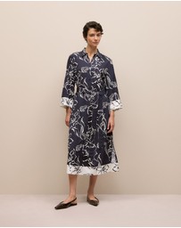Trenery - Iluna Spliced Shirt Dress in Night Sky